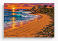Airbrush canvas waves/Sunset
