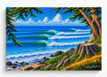Airbrush canvas waves